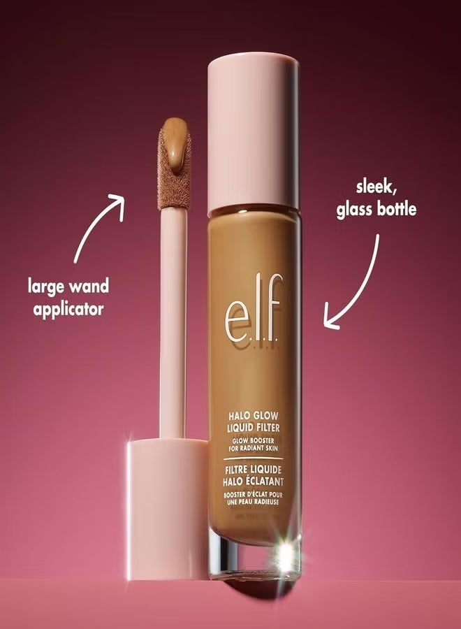 elf e.l.f. Halo Glow Liquid Filter Complexion Booster – Shade 3 Light/Medium, 31.5ml | Illuminating Hydrating Liquid Makeup with Hyaluronic Acid, Radiant Soft-Focus Glow, Vegan & Cruelty-Free - Image 2